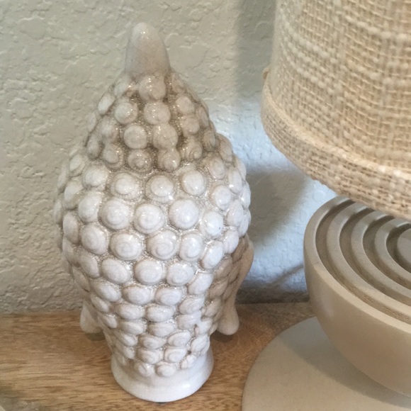 Ceramic Bodhi Satva Buddha Raku fired garden bookshelf - Picture 5 of 6